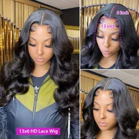 13x6 HD Lace Frontal Human Hair Wigs Body Wave Pre Plucked 13x4 Lace Front Wig Transparent Lace Front Human Hair Wig For Women 2