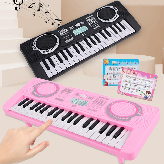 Portable Electronic Piano Keyboard. Children's Musical Instrument LED Display 37 Keys Digital Keyboard 3