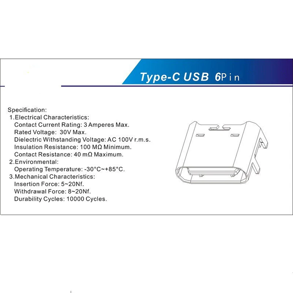 포트 USB 3.1 휴대폰 소켓 커넥터 SMD DIP 타입-C 암형 타입 C 소켓 커넥터 암형 커넥터 충전 소켓