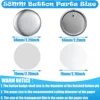Button Maker Keychains Supplies,58mm/2.25 Inch Pin Making Kit for Button Maker Machine,Metal Button Badge SetsT99C 5