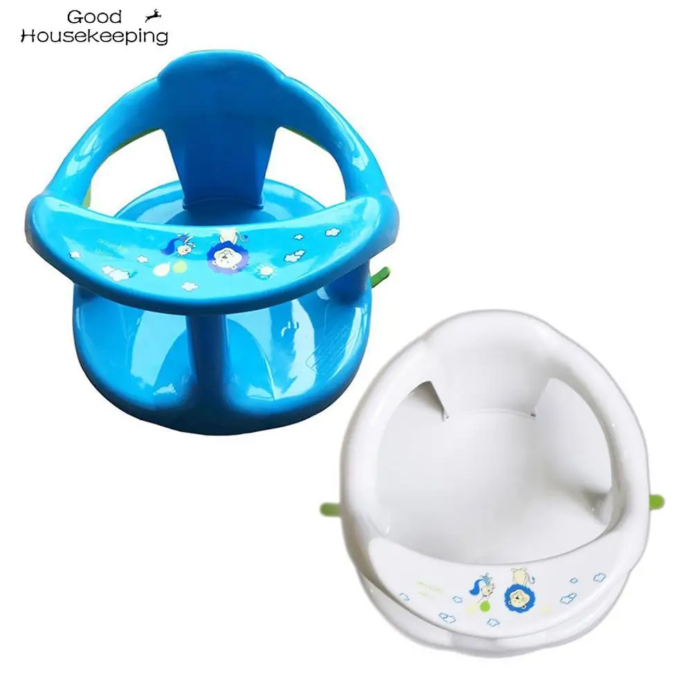 Foldable Baby Bath Seat Backrest Support 4PCS Suction Cups Stable Sit-up Children Bathing Seat Home Furniture