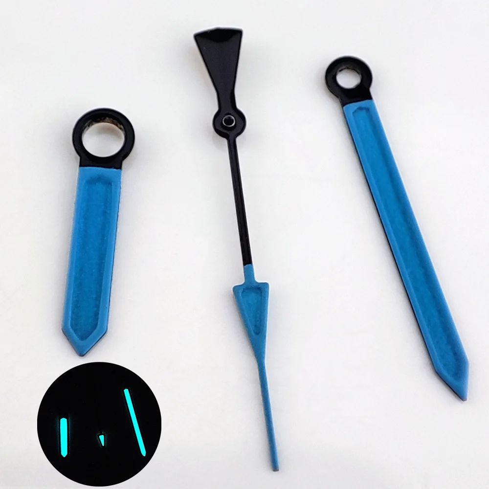 NH35 Hands C3 luminous Hands color blocking fits NH35/NH36/4R35/4R36 movement parts replacement parts