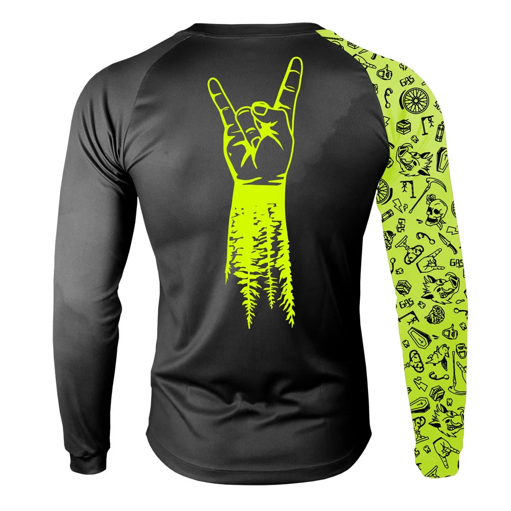 thumbnail image 1 of Camiseta de equipo de montaña de carreras de España para motociclismo, descenso, cross country, montaña, todoterreno, DH, BMX, locomotora, 1 of 4
