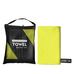 Oversized Quick - Dry Sand - Free Microfiber Beach Towel - Super Absorbent & Soft - 80x180CM (Yellow)