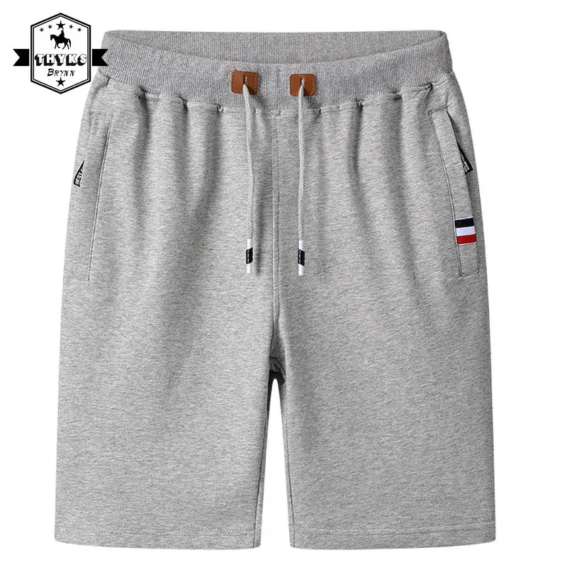 

Running Shorts Men Summer Elastic Waist Shorts Bermudas Male Workout Outdoor Casual Solid Color Zip Pockets Jogger Shorts 5XL