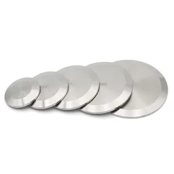 Tri Clamp SS304 Stainless Steel Sanitary Solid End Cap Tube Blind Blank Homebrew Ferrule OD 25.4 50.5 64 77.5 119mm