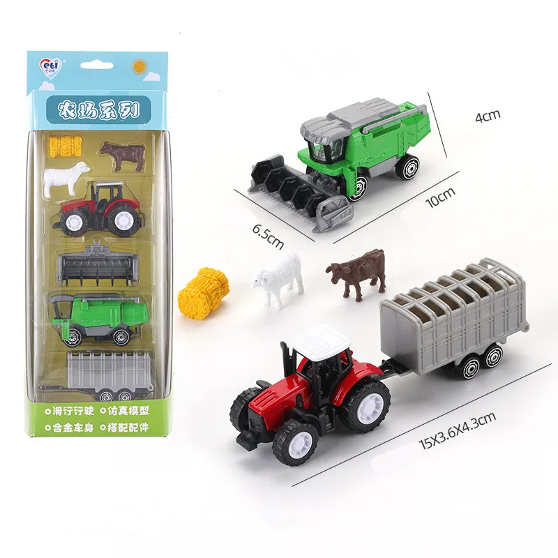 

Модели фермерских уборщиков из сплава 1:64, сельскохозяйственные тракторы, игрушечные фермерские транспортные средства, оригинальные упаковочные игрушки, оптовая продажа
