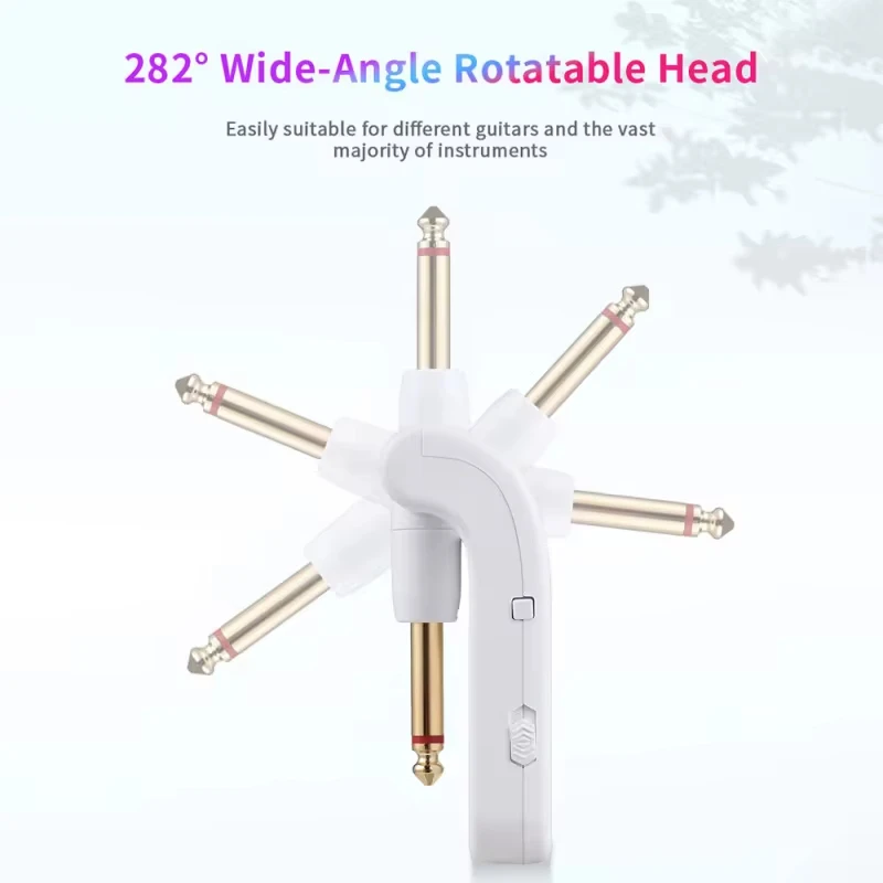 Wireless System for Guitar 2.4G Rechargeable Transmitter and Receiver Real Time Plug Play Transmission For Electric Bass wireless guitar transmitter