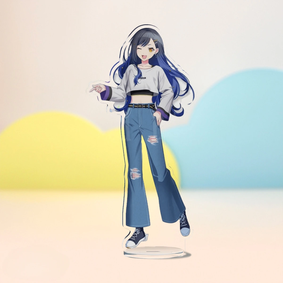 Project Sekai Colorful Stage Plate Desk Decor: Nightcord Collection Ornament Featuring Yoisaki Kanade & Asahina Mafuyu