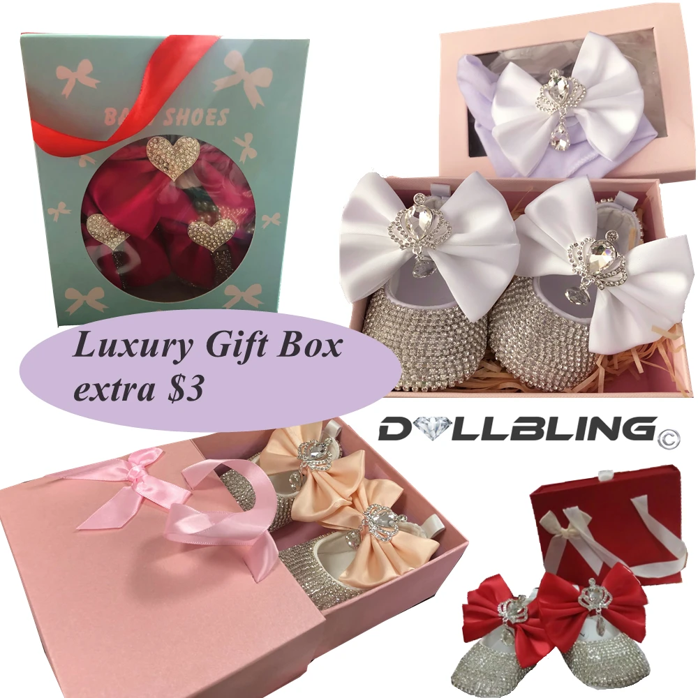 Dollbling Baby Girl Leopard Design  Luxury Crown Jewelry Diamond Bling Ballerina Shoes First Communion Outfit Nursery Decoration 2