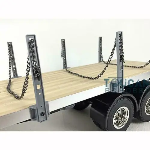 TOUCAN 1/14 DIY 2Axle RC Tractor Flatbed Semi Trailer Truck for Tamiyaya Model TH01024-SMT4