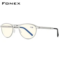 FONEX Anti Blue Blocking Folding Reading Glasses Men Women Presbyopia Hyperopia Diopter Screwless Foldable Eyeglasses LH013 2