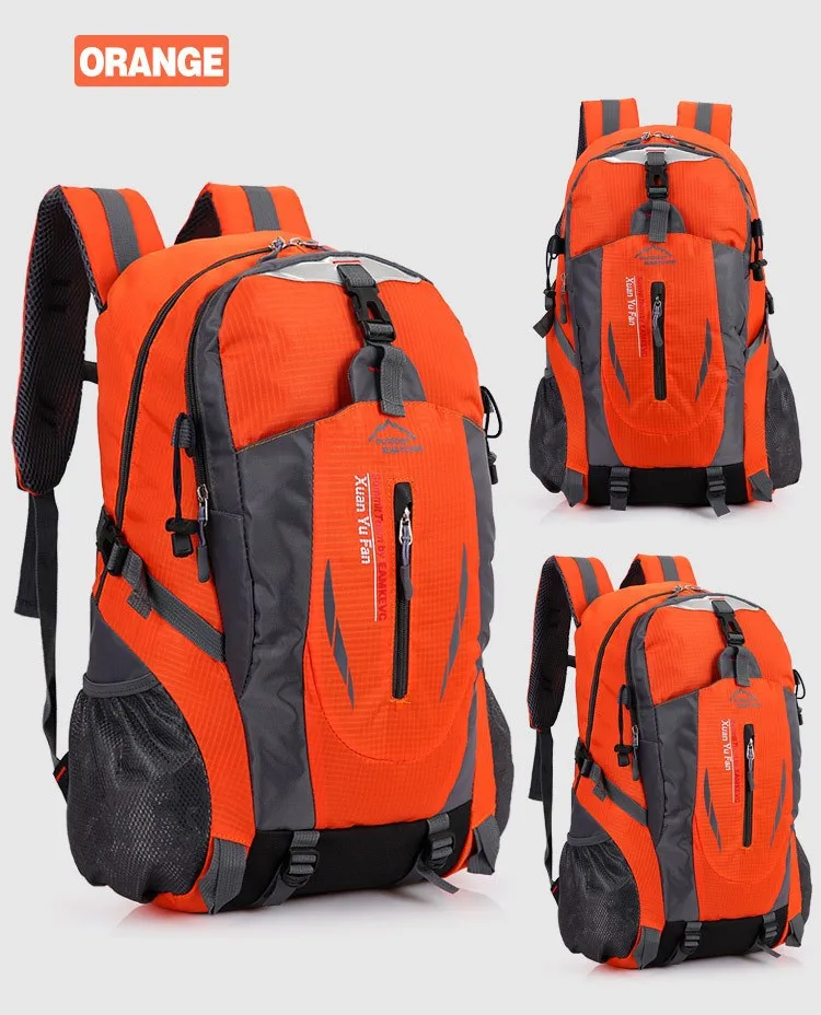 Orange Unisex Outdoor Leisure Travel Sports Backpack