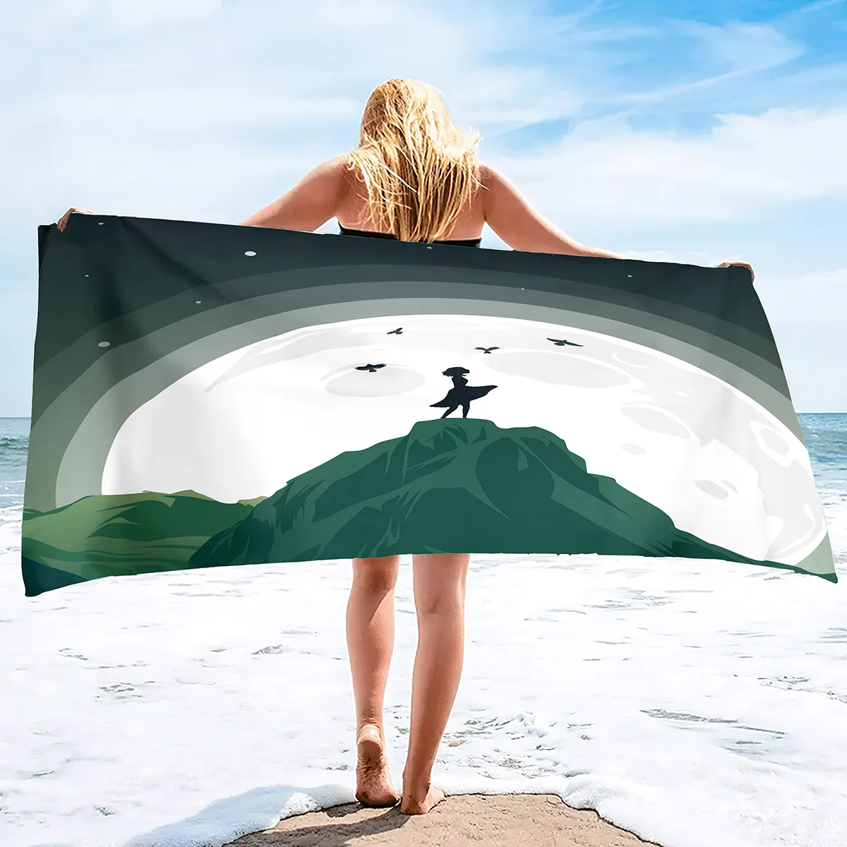 

Beach Towel, Microfiber Beach Towels, Quick Dry Sand Proof Towels, Beach Blanket, Lightweight Towel for The Swimming, Beach, Gym