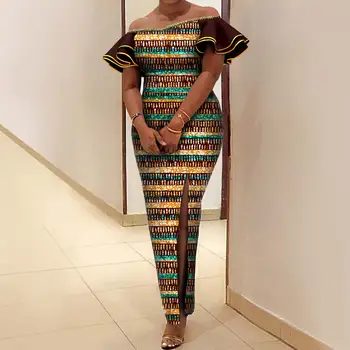 Ada Short Sleeves Ankara Dress