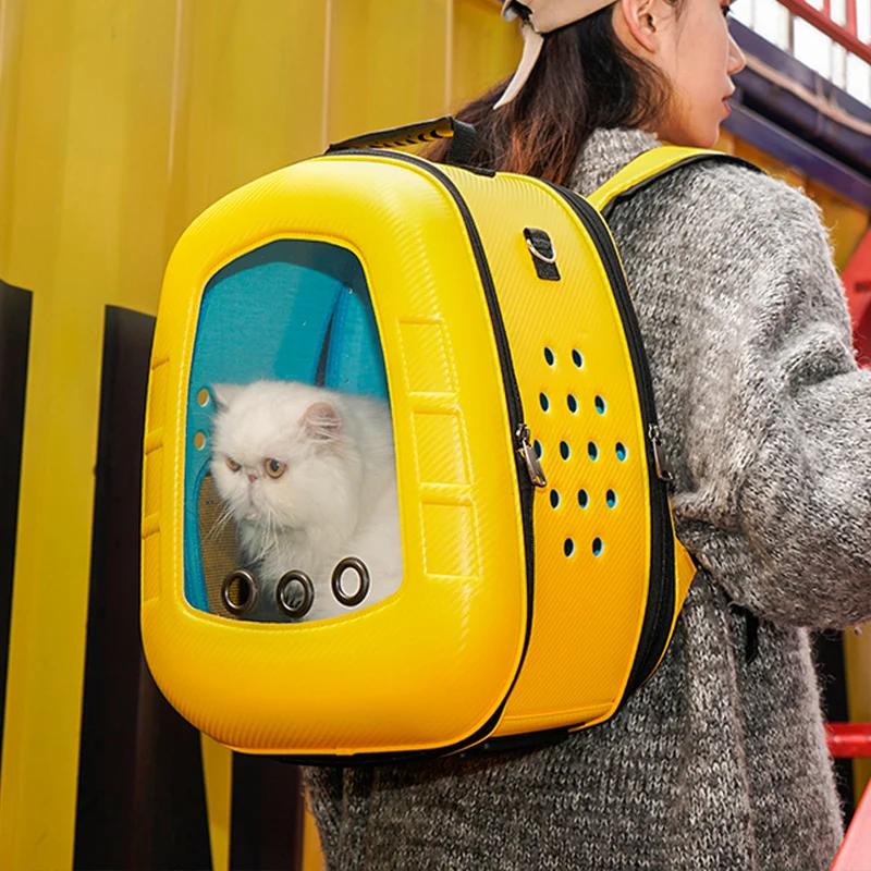 Mochila para perro y gato, bolsa transparente para mascotas, productos de correa para cachorros