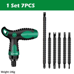 Adjustable Telescopic Ratchet Screwdriver Set - Multi - Functional Repair Hand Tools (2/7 Pieces) (1 Set 7PCS)