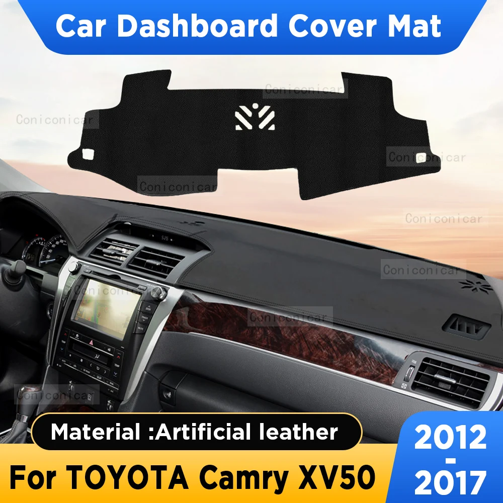 For Toyota Camry XV40 2006-2011 Car Leather Dashmat Dashboard Cover Pad Dash  Mat SunShade Carpet Auto 2007 2008 2009 2010 - AliExpress