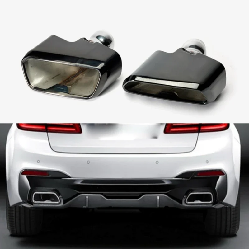 

Exhaust For BMW 5 series G30 G38 540i 530i M Sport 2018 2019 Car Square Exhaust System Rear Muffler Tip Tail Exhaust Tips