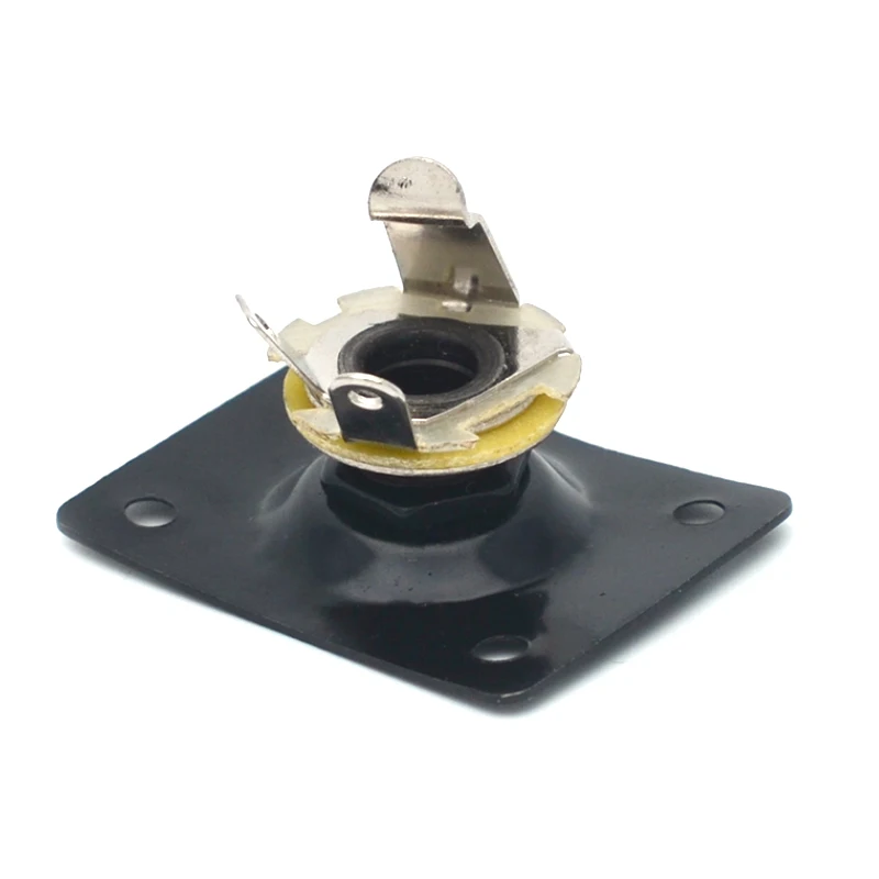 Rectangle Style Plate Guitar Bass 1/4 Output Input Jack Socket for Electric Guitar Black Gold Chrome Guitar Parts