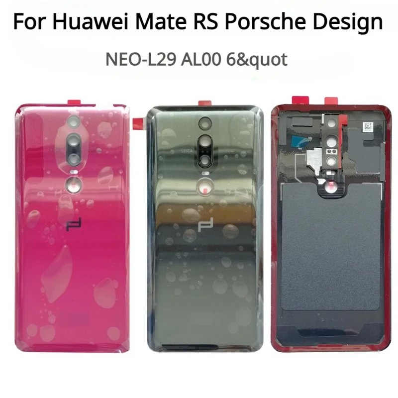 

New Mate RS For Huawei Mate RS Porsche Design NEO-L29 AL00 6" Glass Rear Back Housing Battery Cover