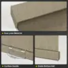100% Blackout Artificial Linen Cordless Roller Shades for Indoor Windows, Roller Blinds for Home, for Window Size 58" W × 72" H 2