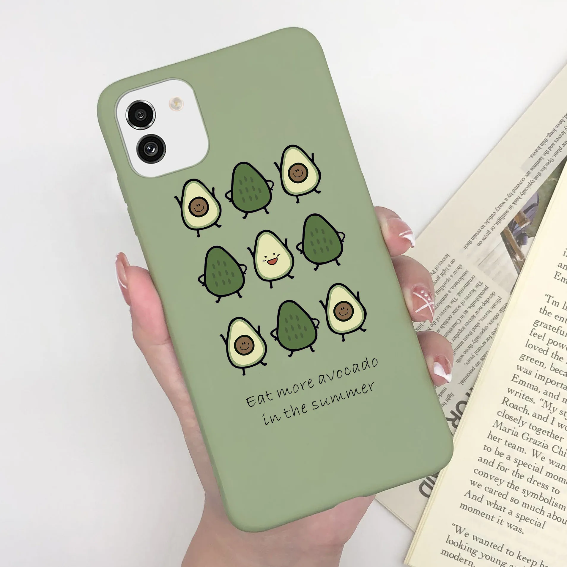Cute Painted Soft Silicone Bumper Cover for Samsung Galaxy A03 Series