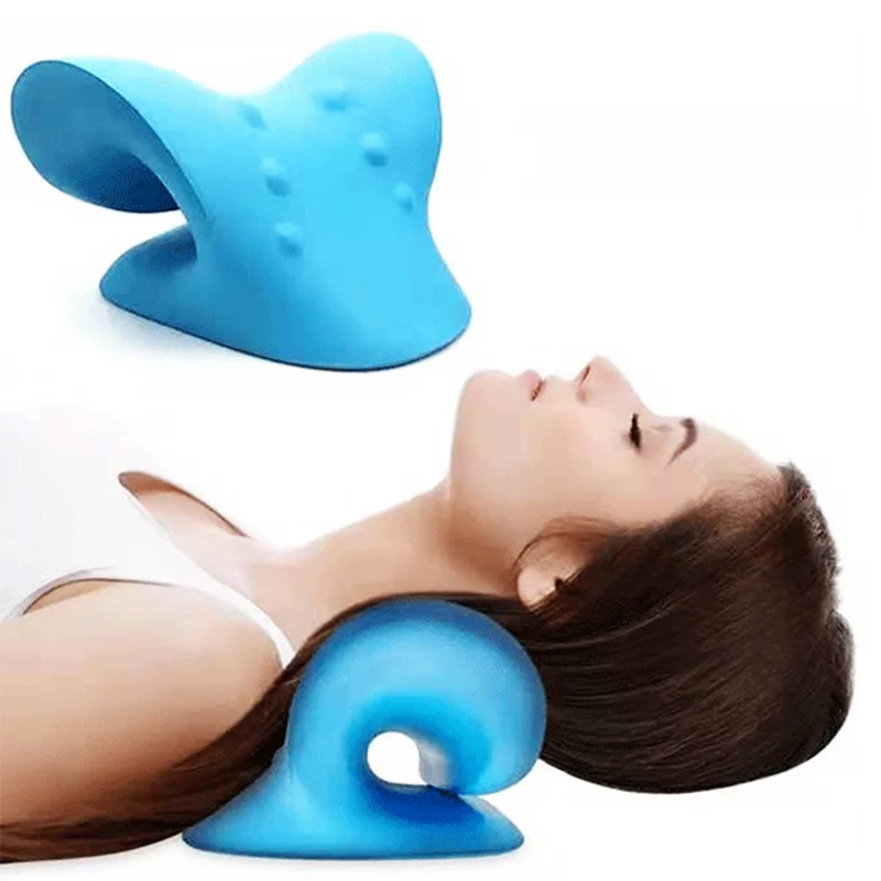 Neck and Shoulder Relaxer, Cervical Traction Device for TMJ Pain Relief and  Cervical Spine Alignment, Chiropractic Pillow, Patening Product - Pleasant  Spirit