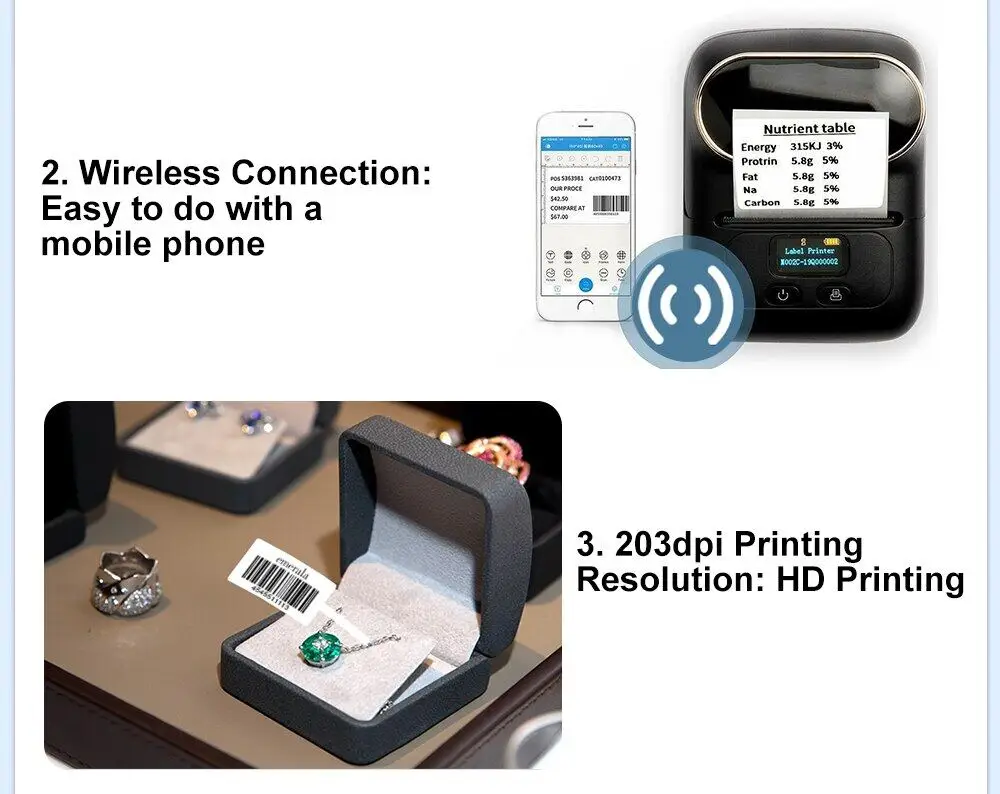 Phomemo M110 Auto-adesivo Label Paper, Printer Sticker,