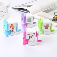 

1 PC Cartoon Pencil Sharpener, Cute Stationery, Children's Gift, Kawaii Hand Crank, Manual Pencil Cutter, School Office Supplies