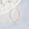 DARHSEN Fashion Jewelry Stainless Steel Small 1mm Girl Women Rings Solid Polished Black Silver gold Color size 3 4 5 6 7 8 9 10 4