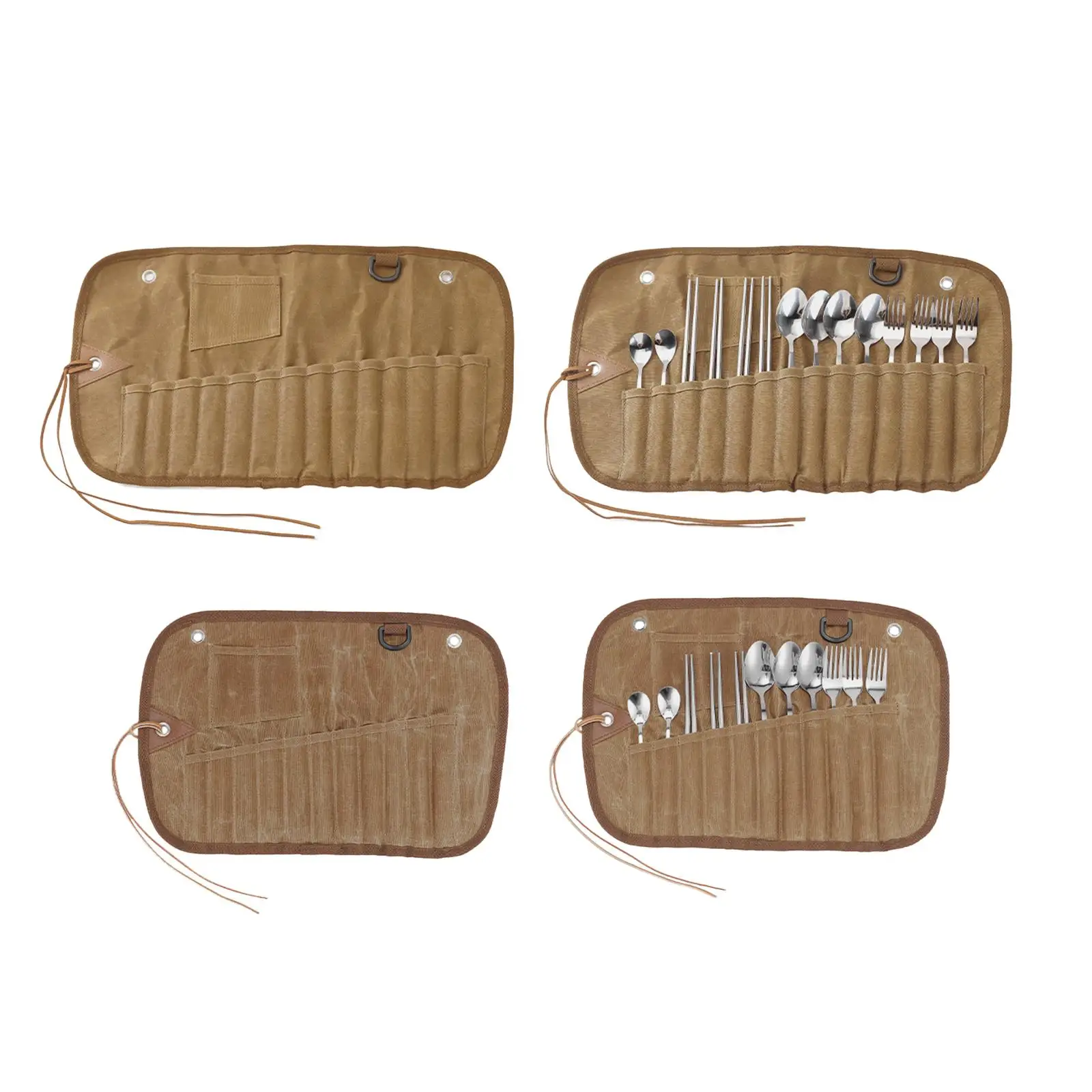 

Outdoor Tableware Storage Bag Camping Utensil Bag for Picnic Travel BBQ