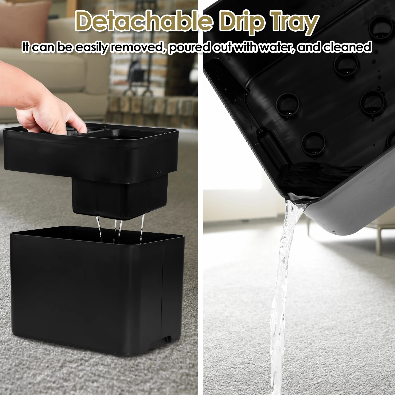 Umbrella Organizer Rack Umbrella Stand with Removable Drip Tray Anti-Slip Base Space Saving Household Storage Holder