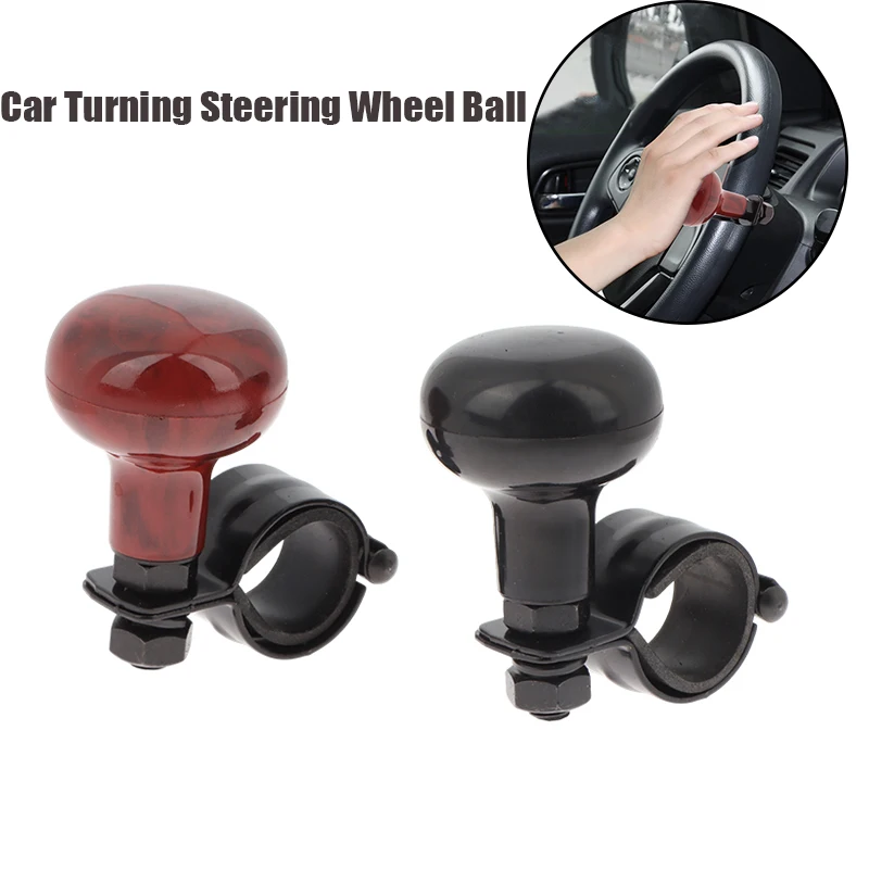Volante universale Booster Volante girevole per auto Maniglia a sfera Volante girevole con manopola girevole - immagine 4