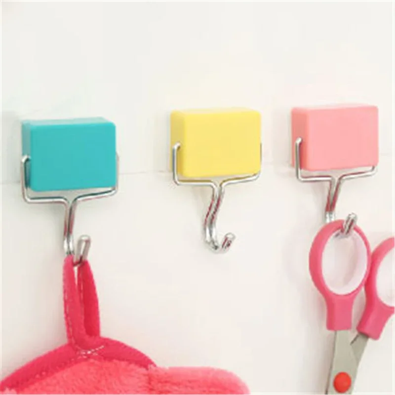 

Супермощный чудесный железный магнитный крючок без царапин для кухни, холодильника, Сильный магнитный крючок, 1819