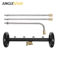 

Car Accessories Dual-Function Undercarriage Pressure Cleaner Under Car Water Broom Cleaning Tools with 3 Pieces Extension Wand