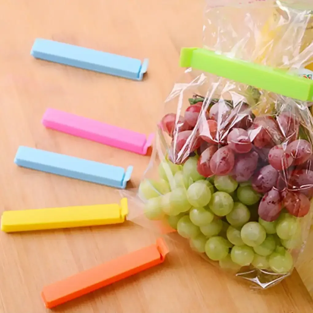 Kitchen Bag Clips 20PCS Random Color Versatile Kitchen Bag Clips Food Snack Organizer Tea Bag Seal Clip Kitchen Tools Durable and Reusable Tools