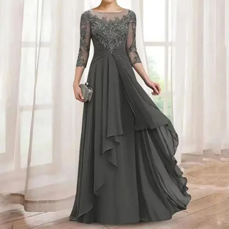 Mother Bride Dresses A-Line Chiffon Party Dresses for Women