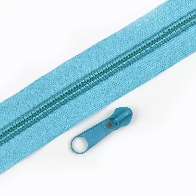 Rainbow Nylon Zipper with Slider Bags for Garment Decoration and Repair – Available in Multiple Lengths