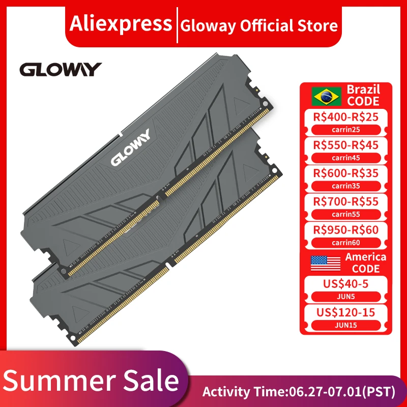 Memória ram ddr4 Gloway