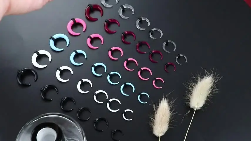 6 Gauge 4 mm tunnels voor vrouwen, acryl meters voor oren 2 stuks groene hoepel met dot patroon oor expander voor mannen vrouwen, Acryl 6 Gauge 4 mm tunnels voor vrouwen, acryl meters voor oren 2 stuks groene hoepel met dot patroon oor expander voor mannen vrouwen, Acryl