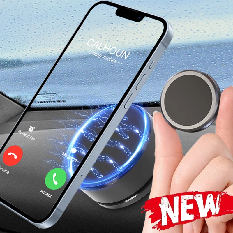 

Car Magnetic Phone Mount Car Steering Wheel Magnet Phone Holder Magnetic Wall Holder for IPhone Samsung Xiaomi Huawei
