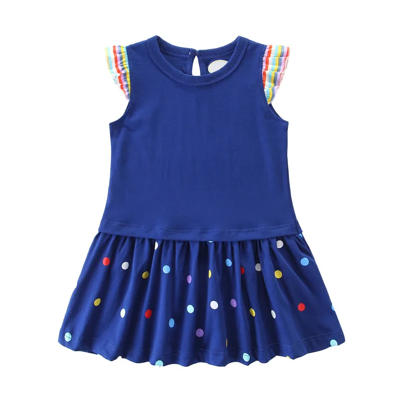 Baby Princess Dresses Cotton Summer Girls Party Dress Fashion Kids School Children Clothing Toddler Dresses