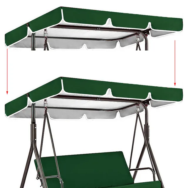 Swing Shade Szövetkert Kert Udvar Kültéri Lengőágy Un-Uv Árnyékos Ruhák Kerti Kiegészítők Canopy - Image 2