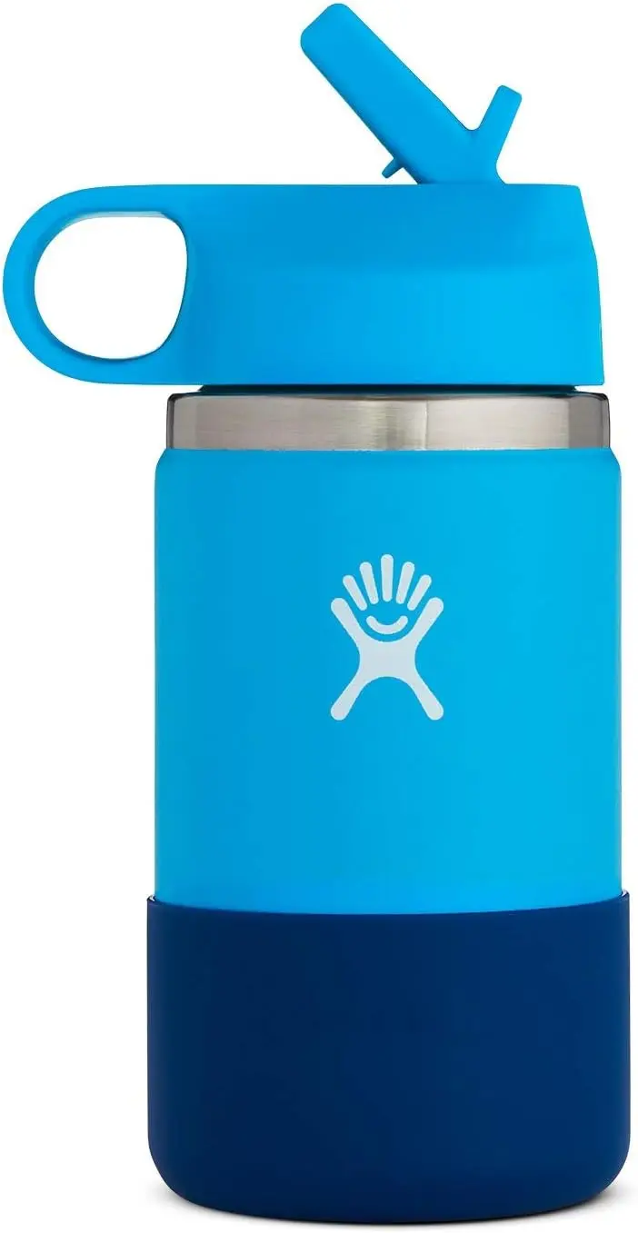 

oz. Kids Wide Mouth Water Bottle with Straw Lid- Stainless Steel, Reusable, Vacuum Insulated Water bottle thermal Revomax Tumble