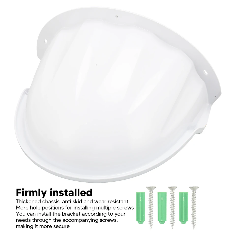 2 Pezzi Copertura Antipioggia Per Telecamera Esterna - Plastica ABS, Bianco, Facile Installazione, Compatibile Con Dome - Foto 9