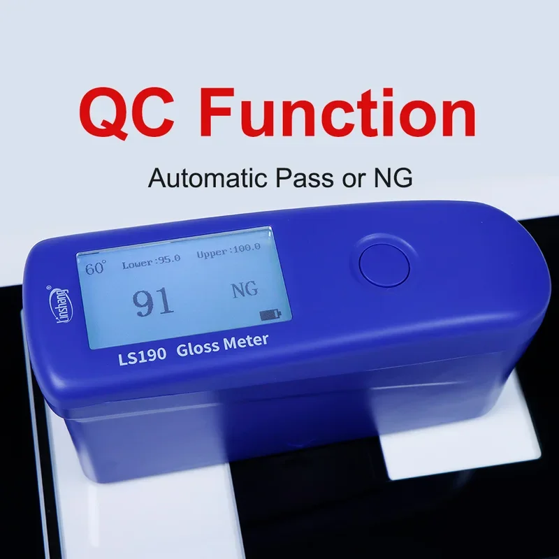 Gloss Meter Glossmeter Car Glossmetre LS190 60&deg; Universal Angle Design Easy Operation High Precision Rechargeable Software