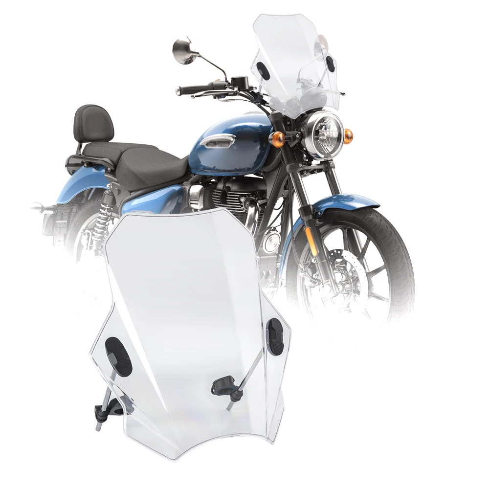 

For Himalayan 400 2021 New Universal Motorcycle Windshield Glass Cover Screen Deflector Motorcycle Accessories