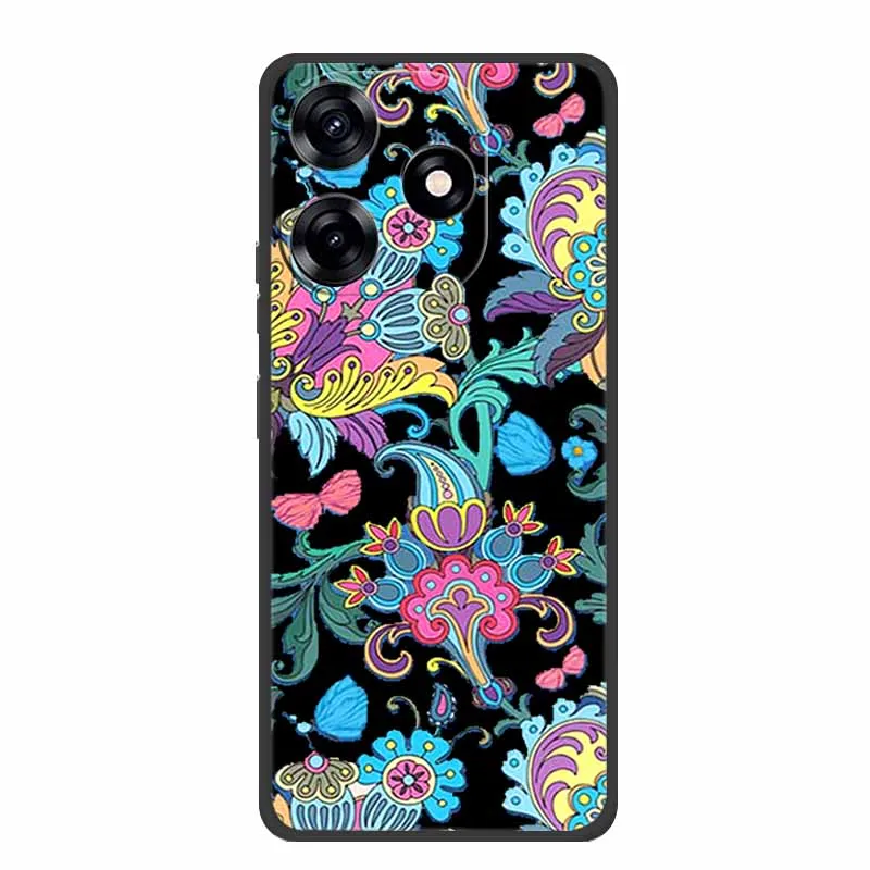 Premium Black Silicone Soft Phone Case - 6.6 Protective Back Cover Shell