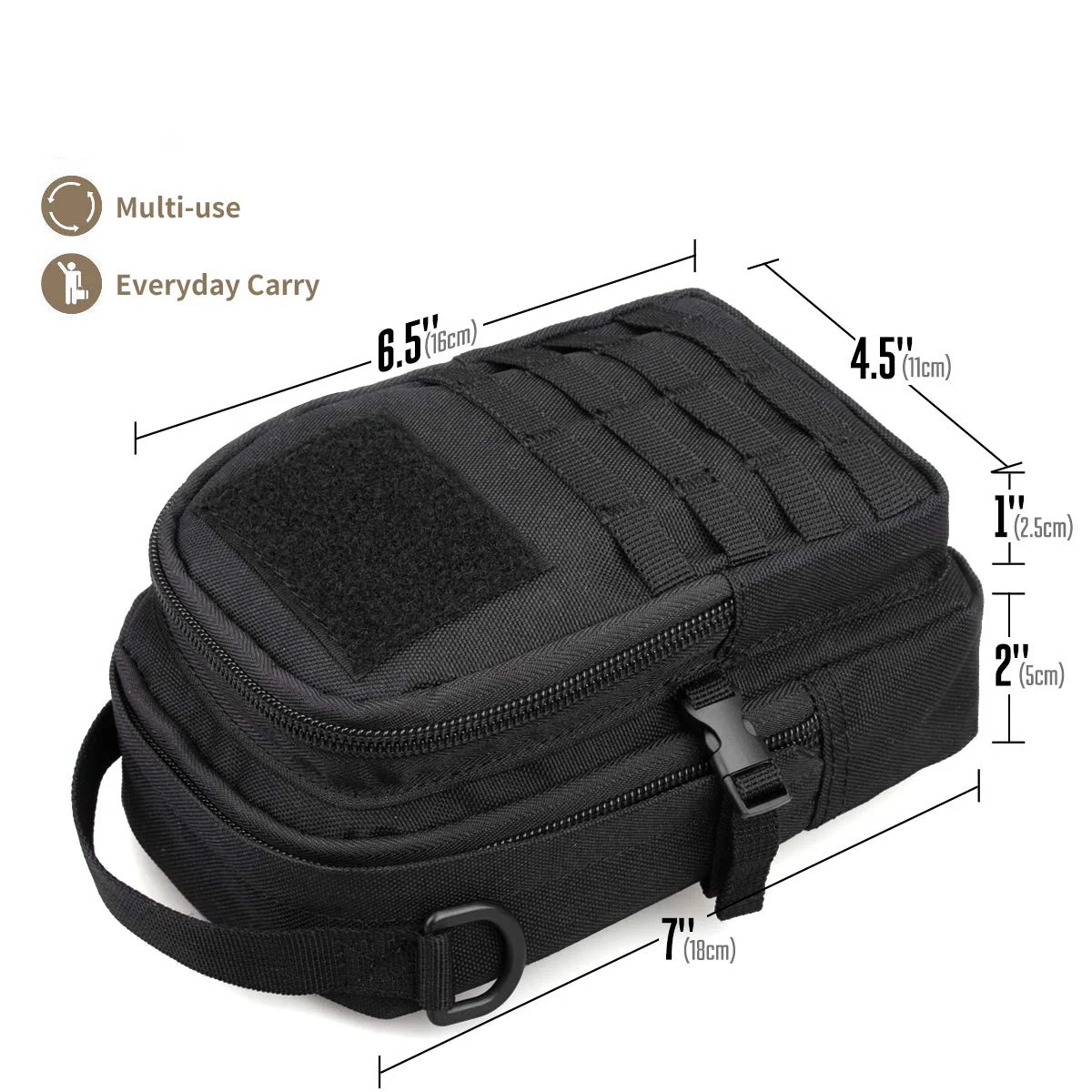 Tactical Molle Pouch Small EDC Utility Pouch Tactical Tool Pouches Bag Compact Multi-Purpose Waist